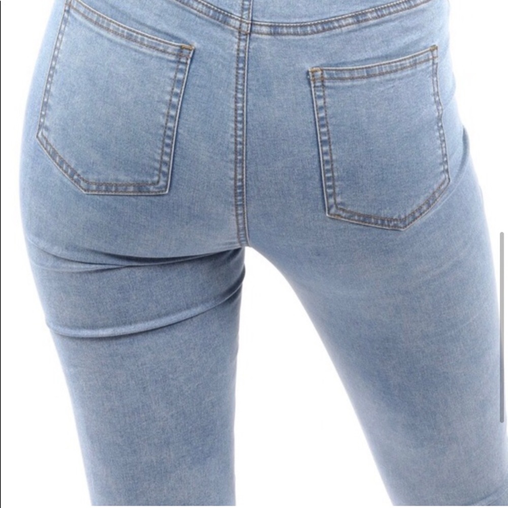 🎉HP x 2🎉High Waist Distressed Skinny Crops-Jian & Feng -Measurements in Pics - Picture 2 of 15